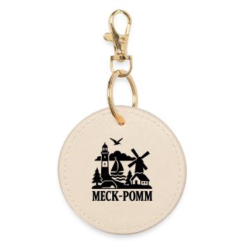 Meckpomm Silhouette - Round Keyring - oyster - Front