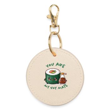 You're my soulmate - Round Keyring - oyster - Front