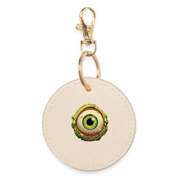 Oeil extraterrestre Orbe Regard verdoyant - Porte-clés rond - huître - Devant