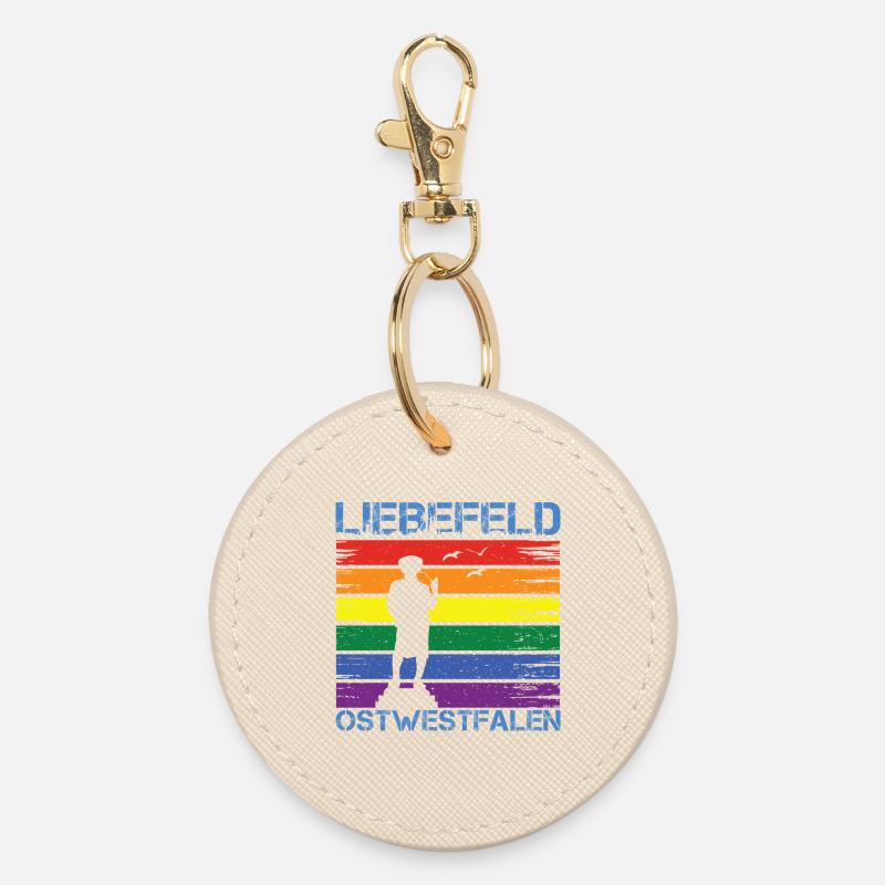 Liebefeld ❤ Leineweber PRIDE - Porte-clés rond - huître