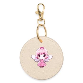 Fée Bande Dessinée Mignon - Porte-clés rond - huître - Devant
