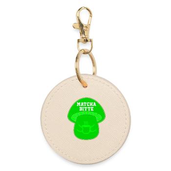 MATCHA TEE PILZE - Runder Schlüsselanhänger - Auster - Vorne