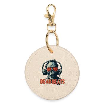 Dead Beats Only - Conception de musique zombie cool - Porte-clés rond - huître - Devant