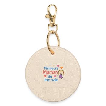 Meilleure Maman du monde - Porte-clés rond - huître - Devant
