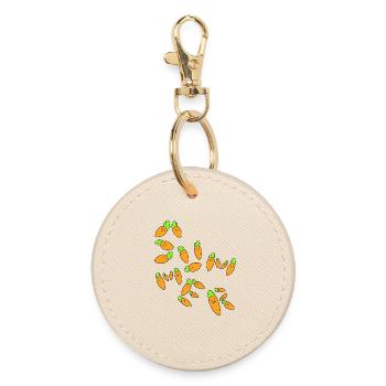 Carrot summer - Round Keyring - oyster - Front