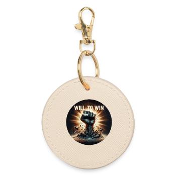 Will to Win Fistburst - Round Keyring - oyster - Front