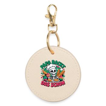 Papa le cuit bien - Porte-clés rond - huître - Devant