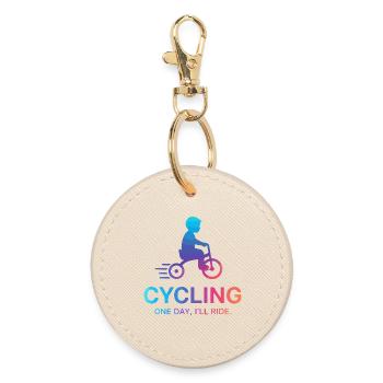 Un jour, je ferai du vélo - Porte-clés rond - huître - Devant