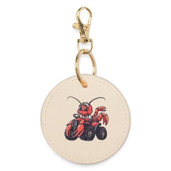 Éleveur de tracteurs de crabe homard - Porte-clés rond - huître - Devant