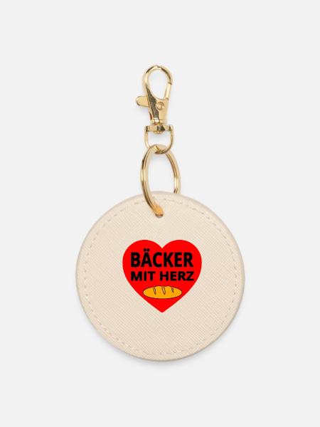 Bäcker - Runder Schlüsselanhänger - Auster