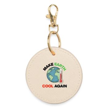 Rendre la Terre Cool à Nouveau – Agir maintenant - Porte-clés rond - huître - Devant