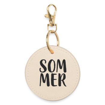 Summer Hand Lettering Style - Round Keyring - oyster - Front