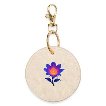 Lotus de la Nuit Néon - Porte-clés rond - huître - Devant