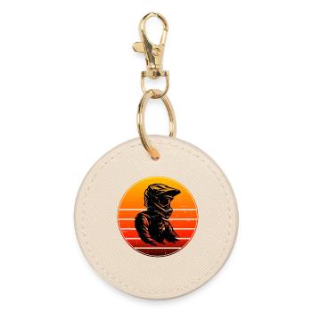 Statement for all motocross - Round Keyring - oyster - Front