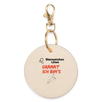 Signe du zodiaque Vierge, drame ? C’est mon anniversaire - Porte-clés rond - huître - Devant