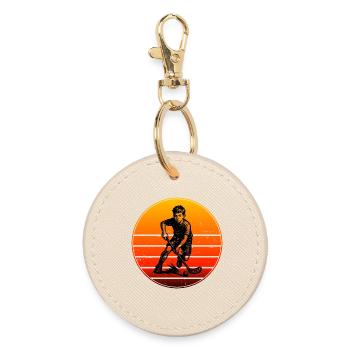 Cool floorball inspiration - Round Keyring - oyster - Front