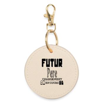 Futur Père Chargement En Cours - Porte-clés rond - huître - Devant