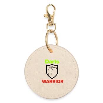 Darts Warrior, Perfect Grip, Onehundreteighty, 180 - Runder Schlüsselanhänger - Auster - Vorne