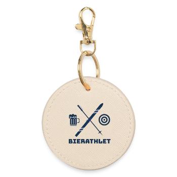 BEER ATHLETE - Round Keyring - oyster - Front