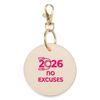 Saut à corde 2026 - Porte-clés rond - huître - Devant