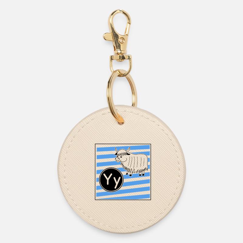 Y pour Yak - Porte-clés rond - huître