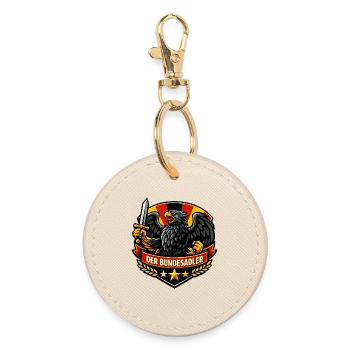 Bundesadler Coat of Arms - Round Keyring - oyster - Front