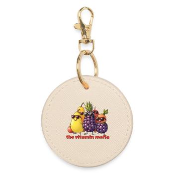 Vitamin Mafia Fruit Troop - Round Keyring - oyster - Front