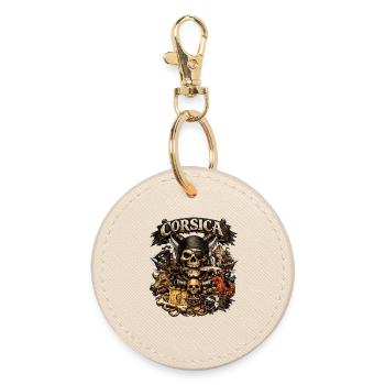 CORSICA Original - Round Keyring - oyster - Front