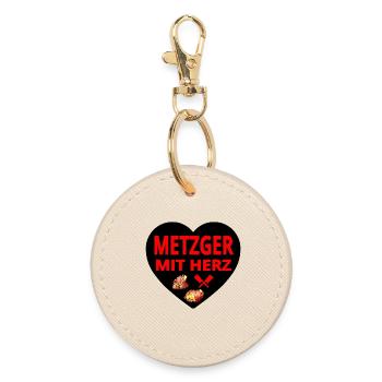 Butcher - Round Keyring - oyster - Front