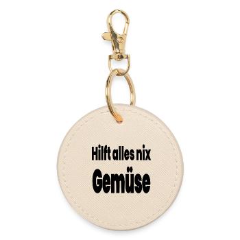 Vegetable - Round Keyring - oyster - Front
