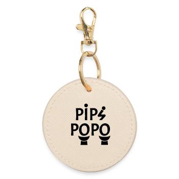 POPO! - Round Keyring - oyster - Front