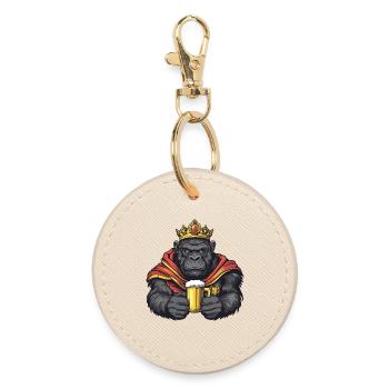 Le Roi de la Bière Gorille - Porte-clés rond - huître - Devant