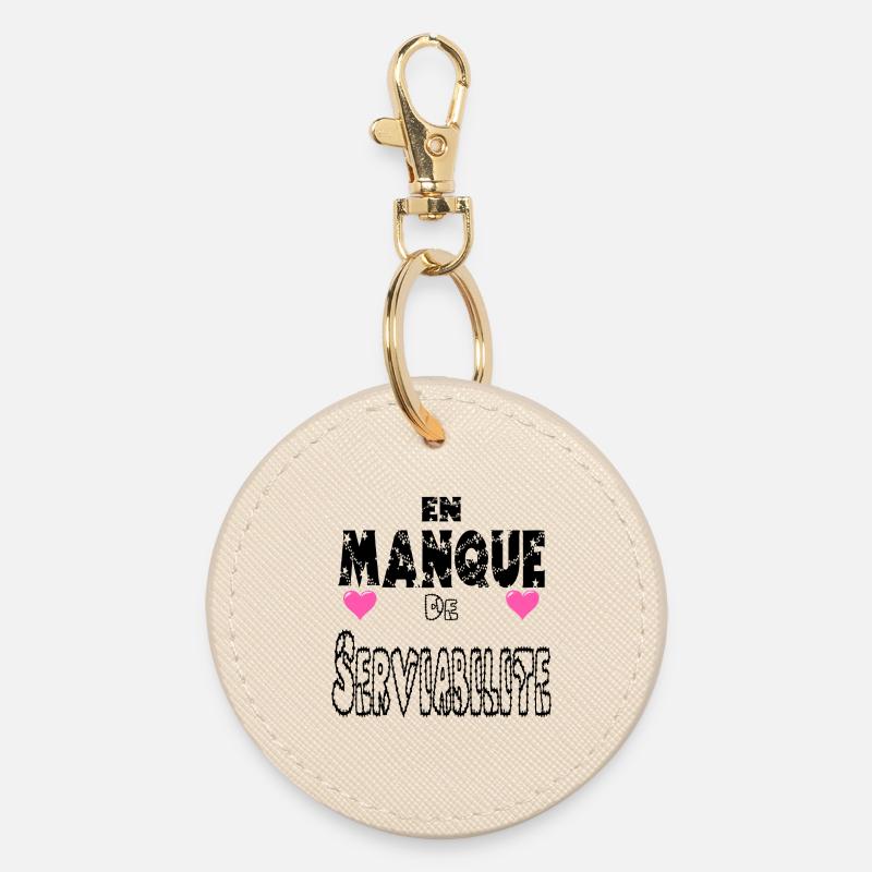 Lacking Helpfulness - Round Keyring - oyster