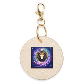 Lion Céleste à la Couronne d’Or - Porte-clés rond - huître - Devant