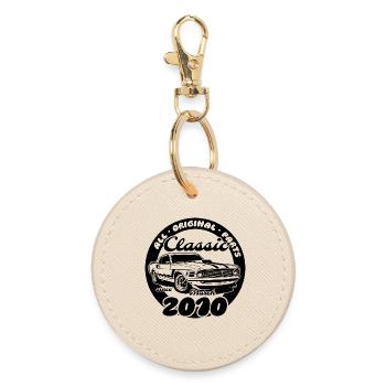 16th Birthday - Classic Musclecar 03/2010 - Round Keyring - oyster - Front