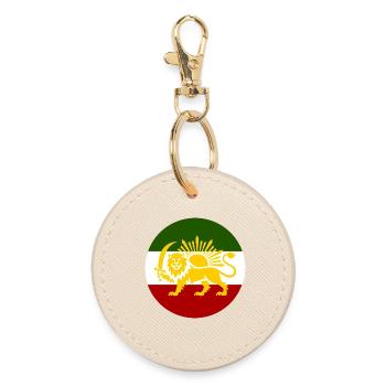 Free Iran - Round Keyring - oyster - Front