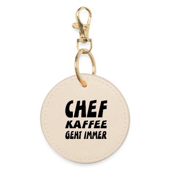 chef - Round Keyring - oyster - Front