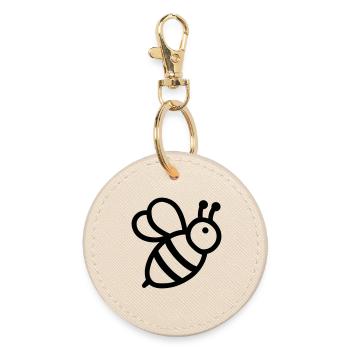 Abeille - Porte-clés rond - huître - Devant