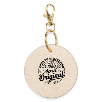 April 1980 – Legend of the Peaks and Mountains - Round Keyring - oyster - Front