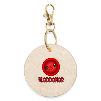 Blood donor - Round Keyring - oyster - Front