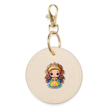 Princesse Dorée Cartoon Bijou - Porte-clés rond - huître - Devant