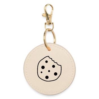 Cookie aux pépites de chocolat - Porte-clés rond - huître - Devant