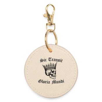 Sic Transit Gloria Mundi Gothic Tee - Runder Schlüsselanhänger - Auster - Vorne
