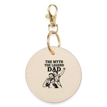 La légende du mythe de l’homme - Meilleur cadeau pour la fête des pères - Porte-clés rond - huître - Devant