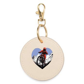 Amour du VTT - Porte-clés rond - huître - Devant