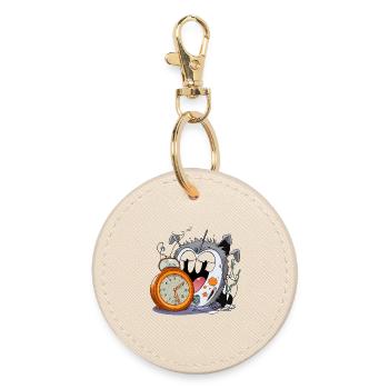 Sleepless watch monster - Round Keyring - oyster - Front