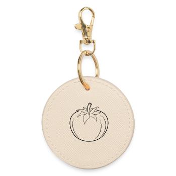 Contour de la tomate - Porte-clés rond - huître - Devant
