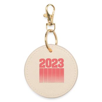 Geburtstag 2023 - Runder Schlüsselanhänger - Auster - Vorne
