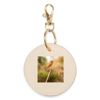 it's nice - Round Keyring - oyster - Front
