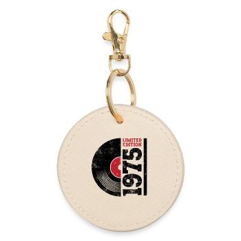 Vintage 1975 - Round Keyring - oyster - Front